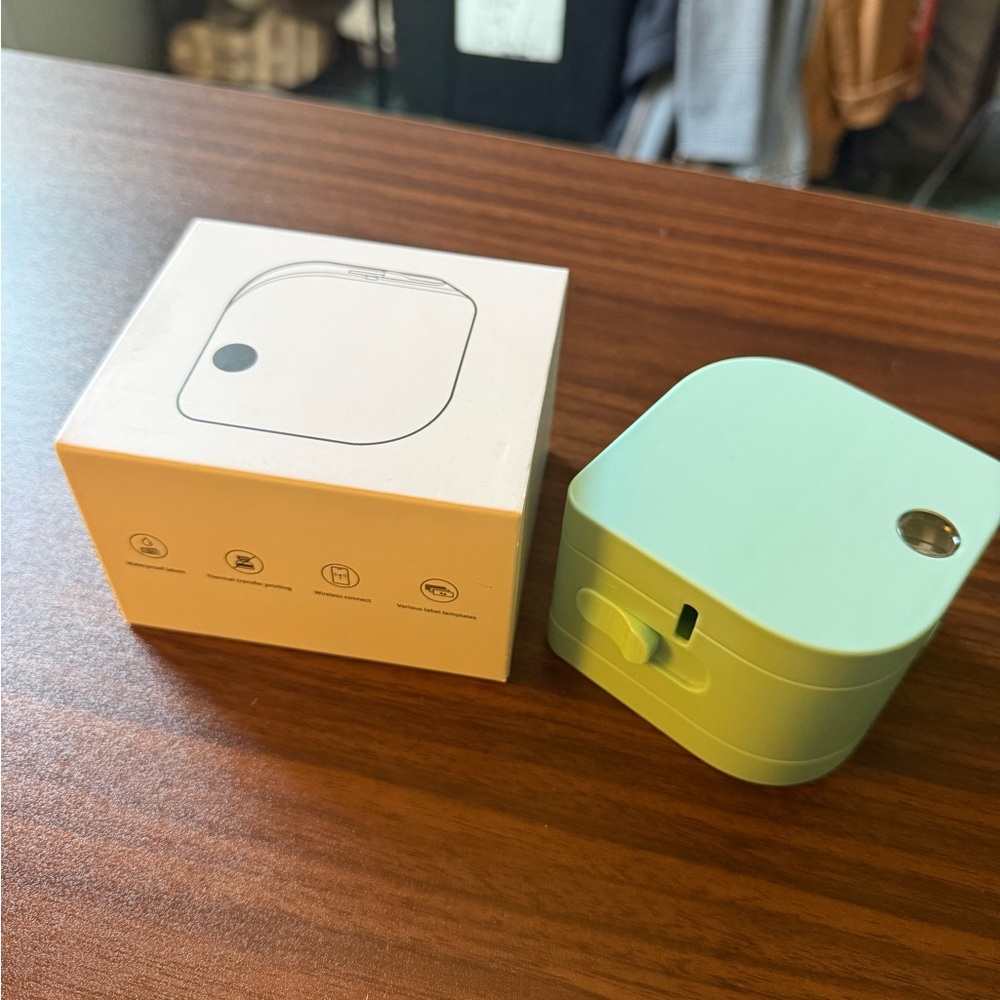 Mint Green Portable label maker / Printer